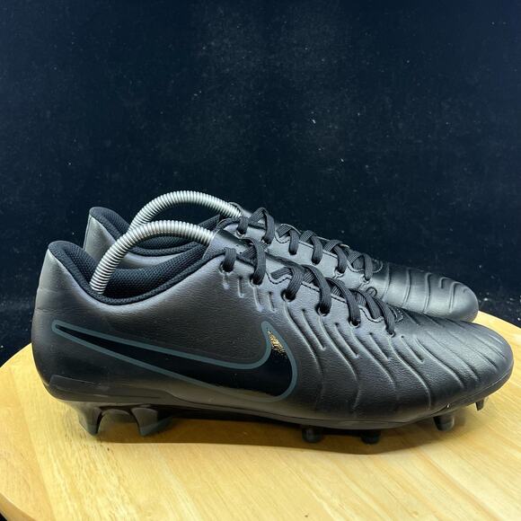 Nike Tiempo Legend 10 Club Fg/Mg Black-Black-Deep Jungle Sz 9.5 [DV4344-002] - Picture 5 of 7